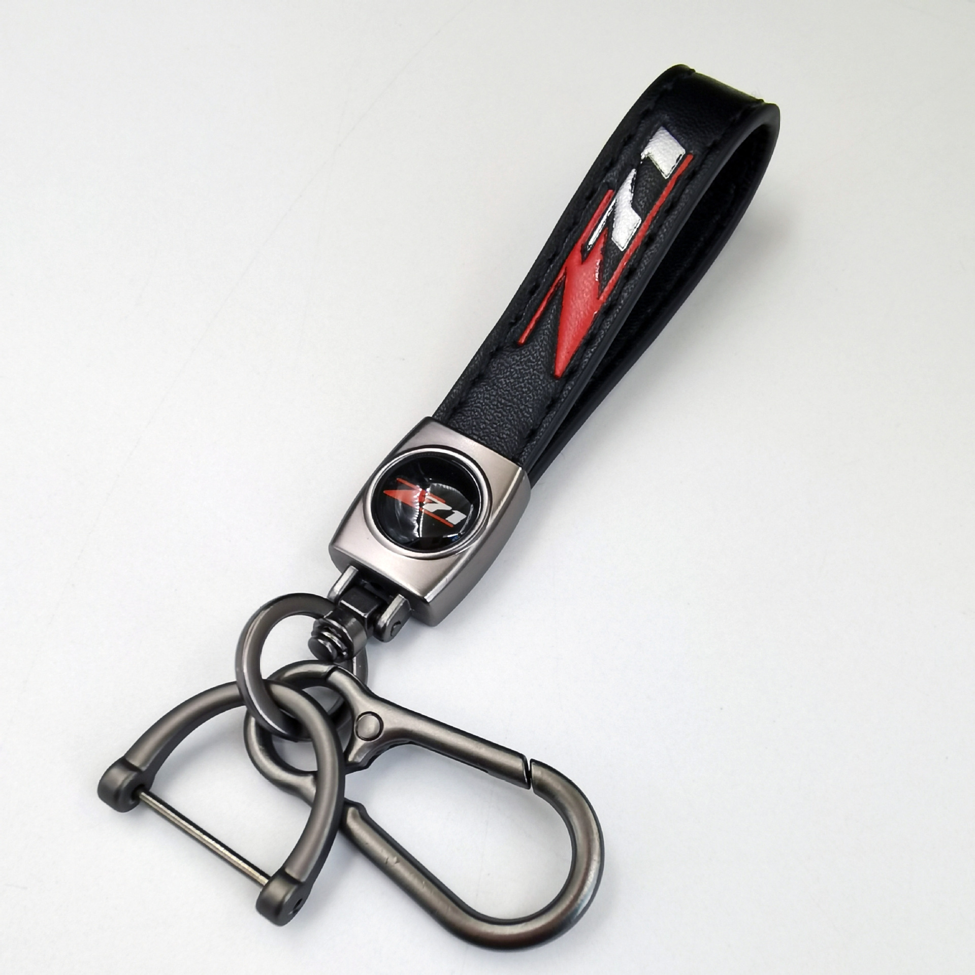 Keychain de piel de cordero transfronteriza logotipo de automóvil llavero de negocios hombre llavero colgante fábrica al por mayor