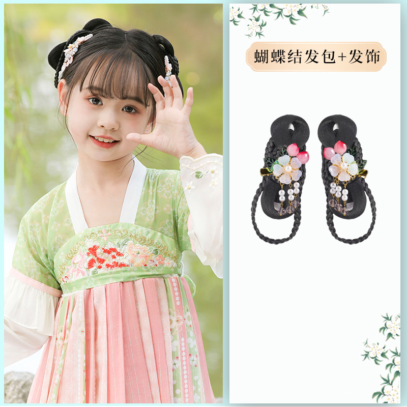 리본 헤어백 + 복숭아와 자두