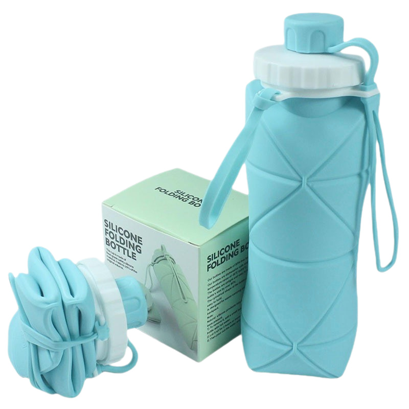 Taza plegable de silicona portátil de gran capacidad mini taza telescópica taza de agua deportiva al aire libre taza de agua portátil redonda