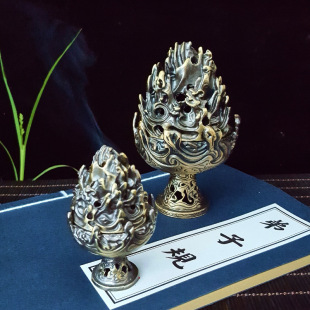 Boshan incense burner antique Boshan bronze red copper incense burner strong man incense burner Tower incense burner factory wholesale