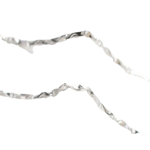 Men's and women's solid clavicle necklace, delicate chain, minimalist thin design, simple single-strand bamboo-style white gold chain