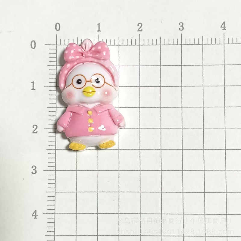 光沢のあるかわいい小さな白いアヒル樹脂アクセサリー diy クリーム接着剤自家製ヘアピン携帯電話ケース電気自動車パッチ卸売|undefined