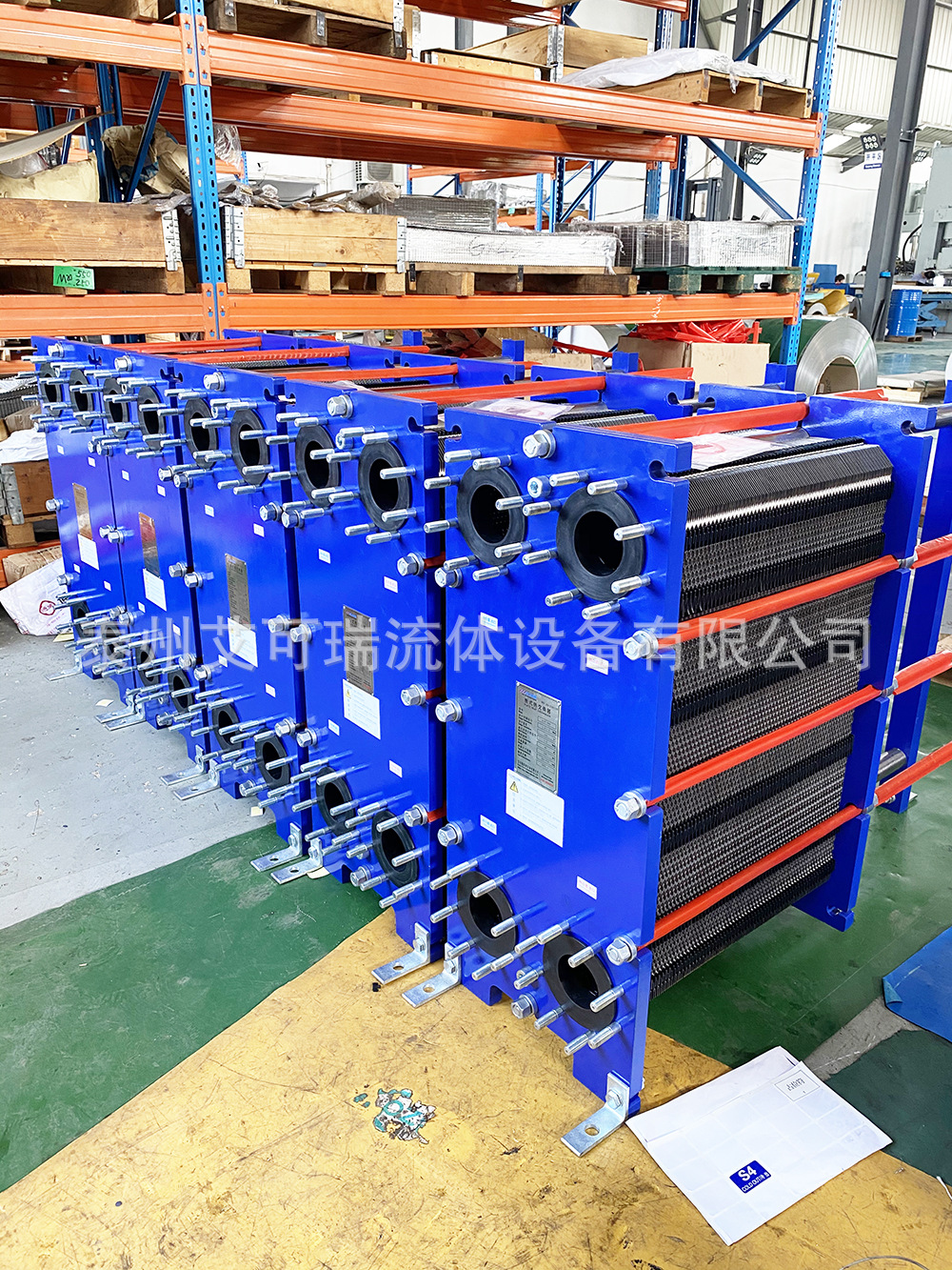 艾可瑞 海洋馆海水加热板式换热器 钛板式冷却器 耐腐蚀热交换器