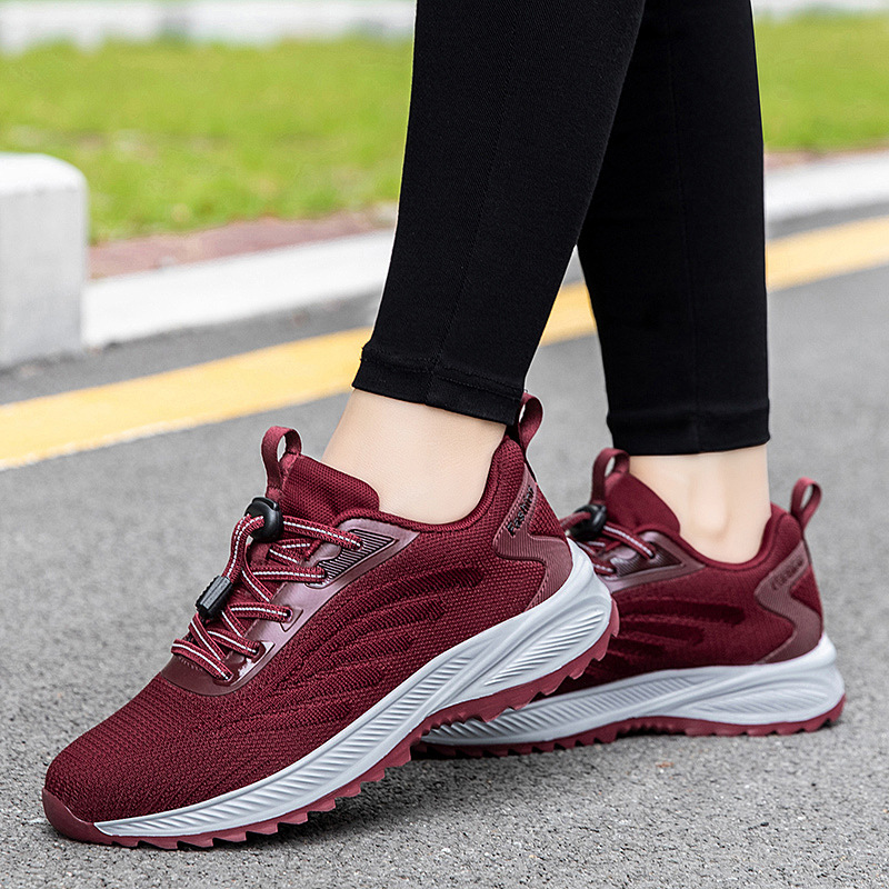 Productos genuinos pies zapatos viejos zapatos de mujer primavera mamá zapatos de papá cómodo de mediana edad y ancianos transpirable caminar zapatilla de deporte casual