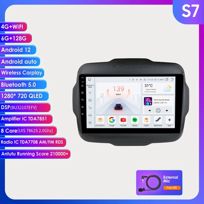 Reversing Image Navigator Gps, DVD Navigation - 6128g-wifi4g-lte-version-7862-carplay-eight-core-9inch-suitable-for-16-20-jeep-renegade