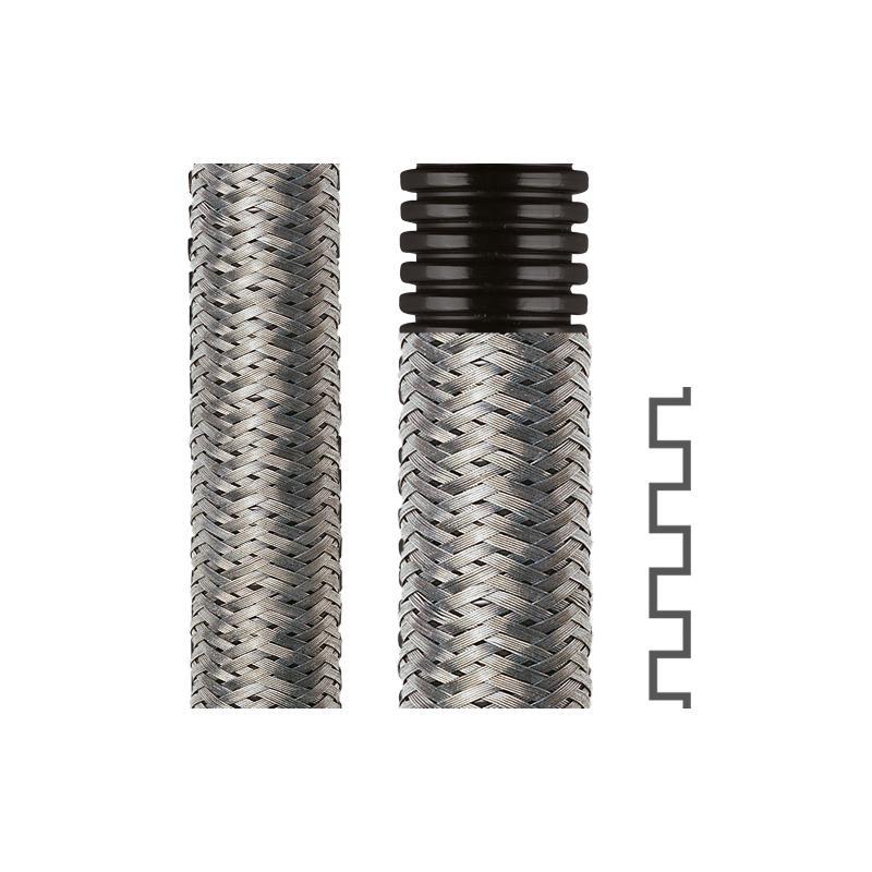 ROHRflex PA6 -CU软管 内外均为波纹螺旋状 CU金属编织网 细波纹