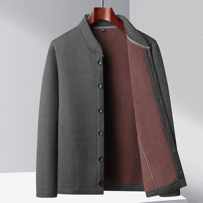 Winter Middle-aged and Elderly People's Cotton-padded Clothes Men's fleece-lined Thickened Warm Small Cotton-padded Jacket Inner Wear Old People's Coat Grandpa's Dad's Winter Clothes Winter Middle-aged and Elderly People's Cotton-padded Clothes Men's fleece-lined Thickened Warm Small Cotton-padded Jacket Inner Wear Old People's Coat Grandpa's Dad's Winter Clothes