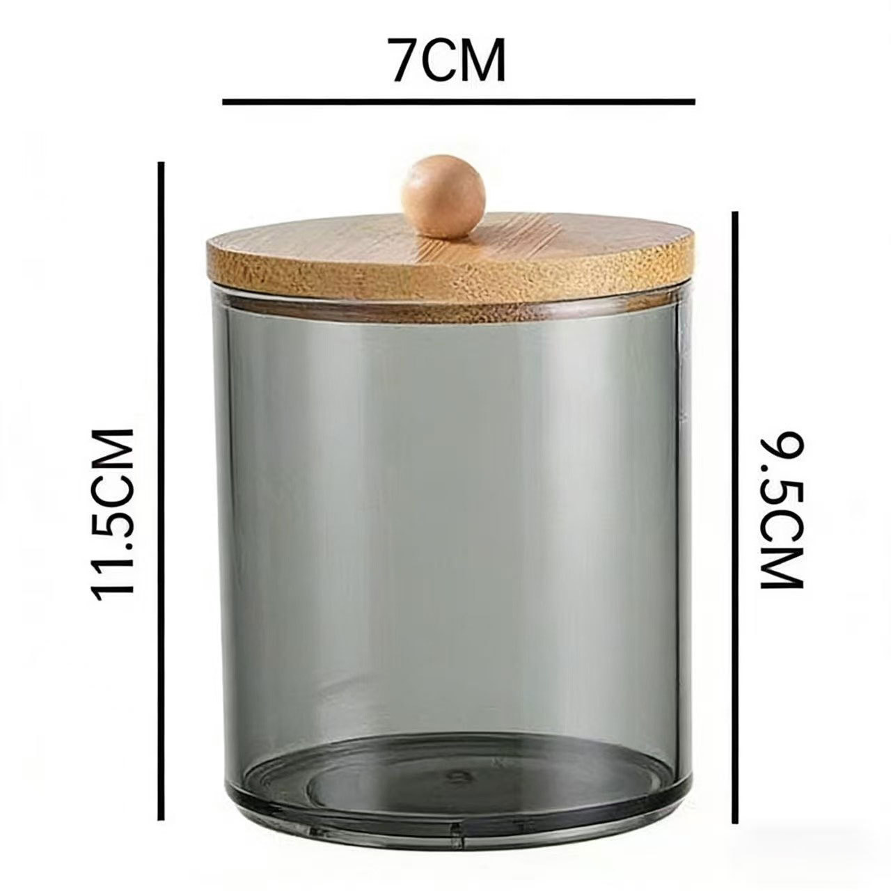 [Tienda de fábrica gris transparente] caja de almacenamiento de algodón acrílico se puede superponer portátil permeable a la ceniza para el almacenamiento de maquillaje doméstico