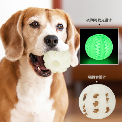 国境を越えたペットの犬の発光餌ボール、歯ぎしり、退屈解消、噛みつき防止トレーニングおもちゃ、スイカボールペットおもちゃ