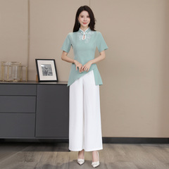 Women's Elegant and High-end Foot Massage Technician Workwear for 2023 Summer, Set Including Foot Bath and Ear Cleaning for Beauty and Wellness Salon