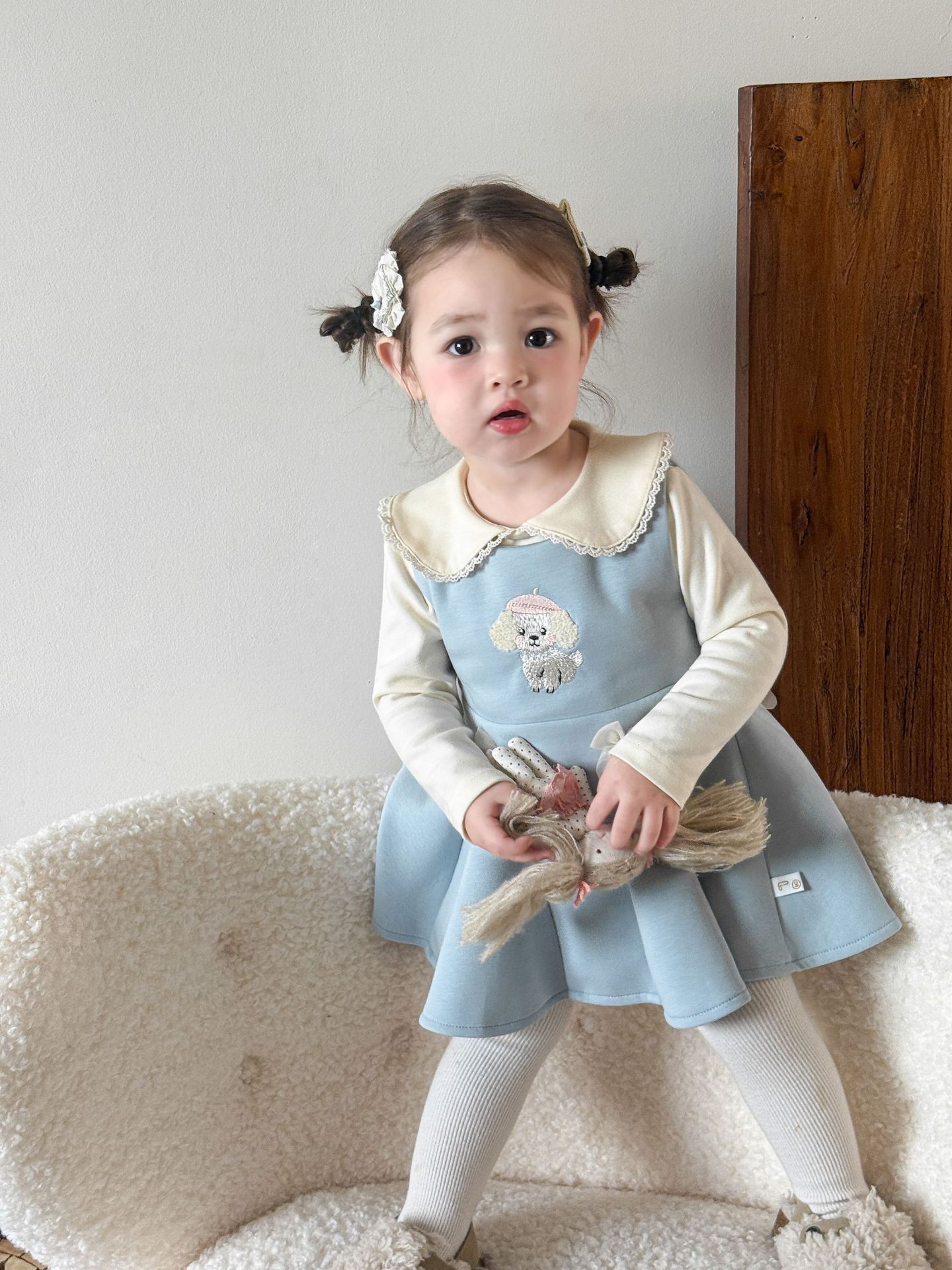 Vestido formal tipo colete para bebés e meninas_voghion.com