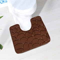 Bathroom door mat carpet mat toilet foot mat U-shaped mat waterproof mat bathroom shower absorbent anti-slip pad