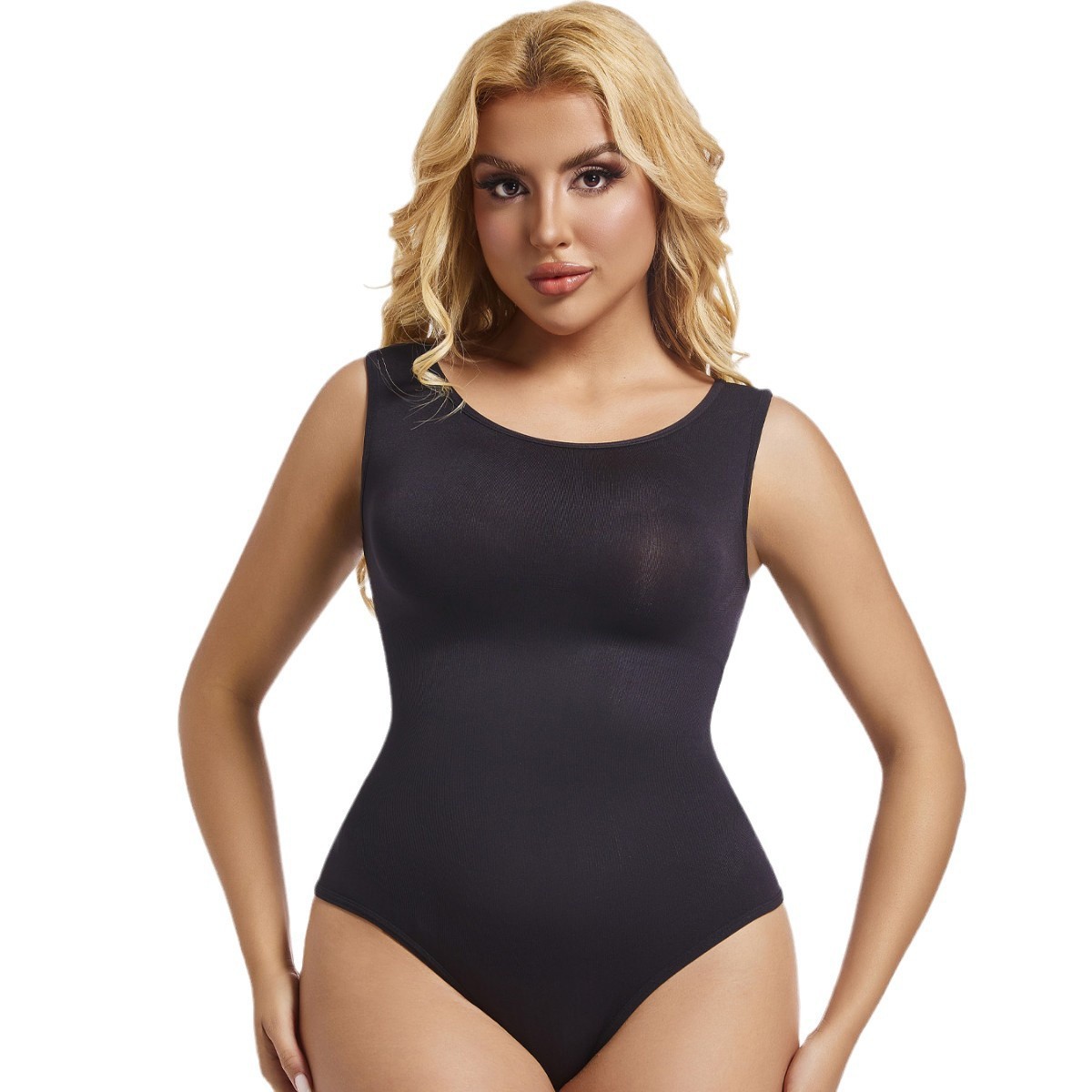 Fajas de una pieza de talla grande transfronterizas, corsé de cuerpo en forma de T para mujer, chaleco sin costuras de comercio exterior