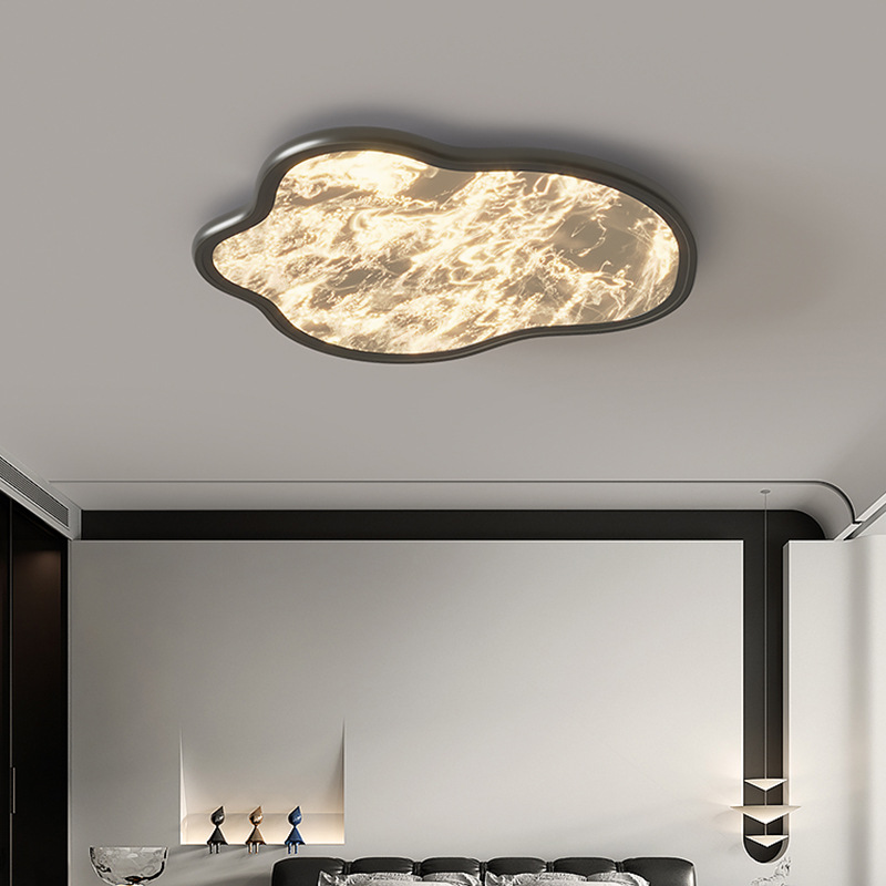 [Selección estricta] lámpara de techo italiana de espectro completo protección de ojos ligera lujosa sensación de alto nivel ultra delgada lámpara de niebla de habitación de nubes