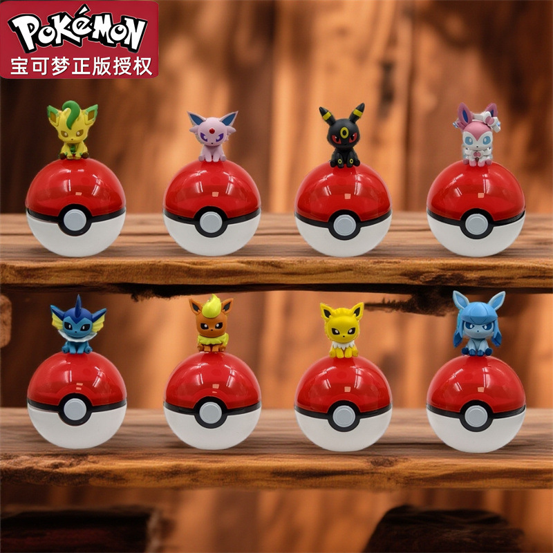 Official Pokémon Little Adventures Series 2 Eevee Family Fairy Eevee Figurine Desktop Decoration