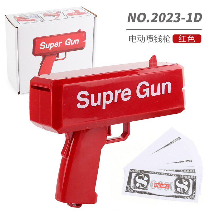 Nuevo y peculiar 60 pistolas de inyección de dinero eléctricas, pistolas de dinero, pistolas de inyección de dinero en dólares estadounidenses, pistolas de inyección de dinero, juguetes de pistola de escupir dinero