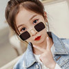 Retro square metal children's sunglasses suitable for men and women, decorations, glasses