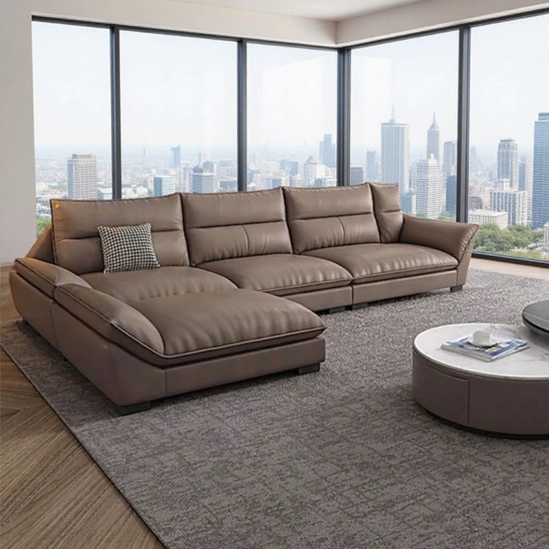 Italian Light Luxury Technology Cloth Sofa Living Room Small Apartment Modern Simple Home Rental Room 2025 New Sofa
