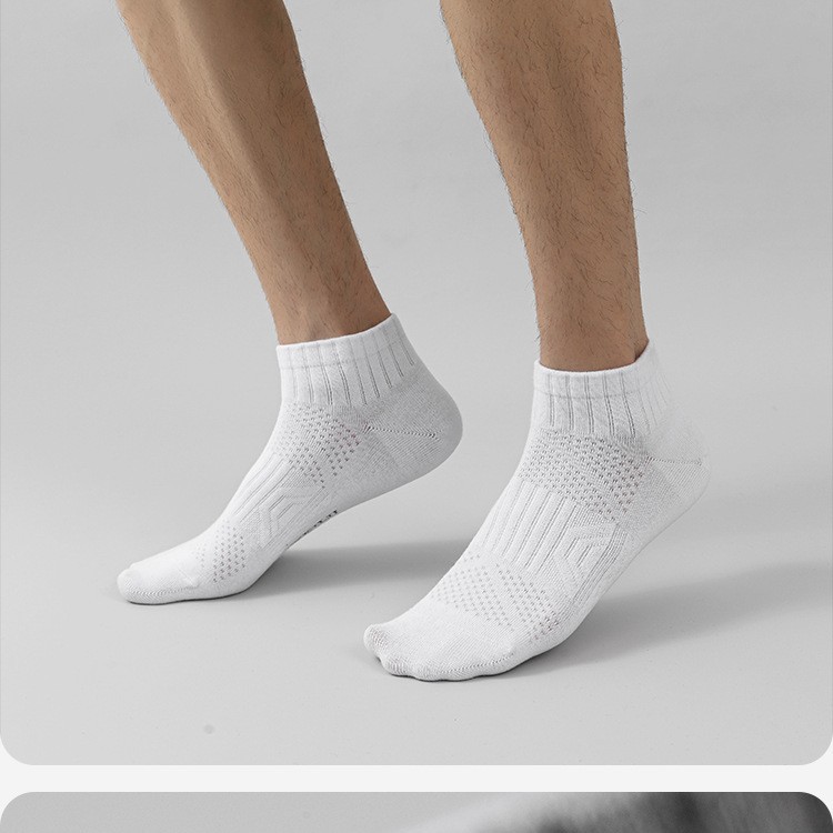 Socks for Men and Women, Pure Cotton Socks, Trendy Short Socks, Sweat-Absorbent and Deodorant Cotton Sports Socks