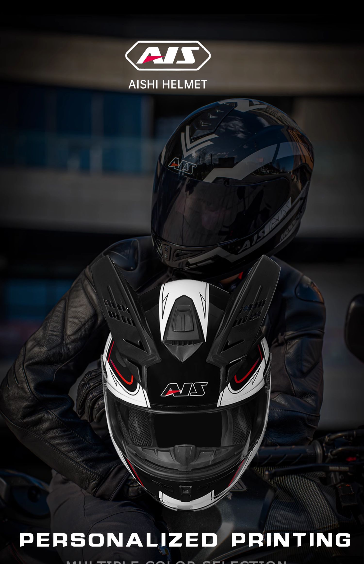 Motorcycle Helmet Full Face Winter Motorbike Helmet with Bluetooth