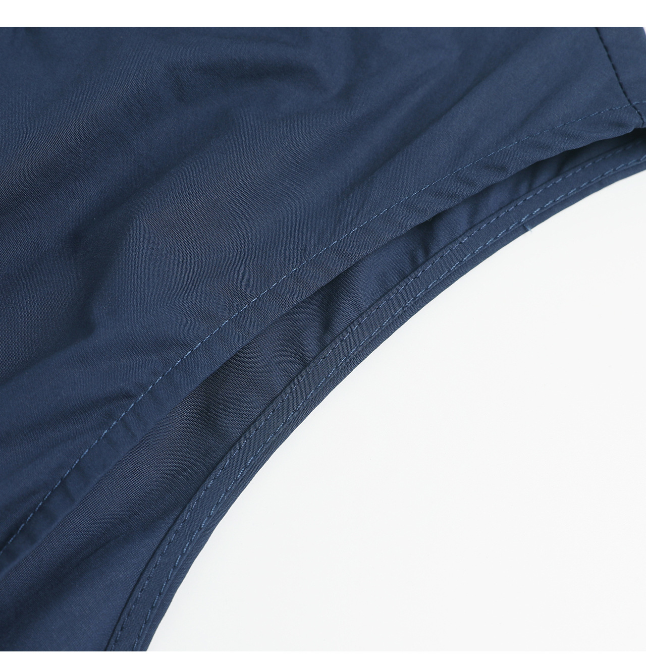 Đầm maxi nữ thắt eo không tay chất cotton phong cách Pháp cổ điển — xanh lam chi tiết 19