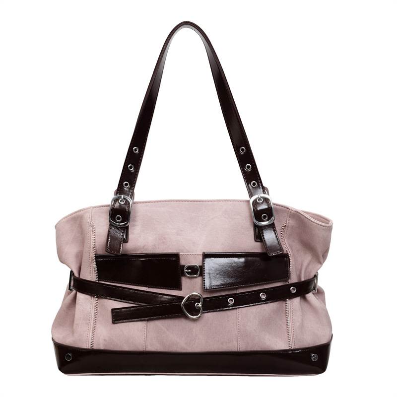 Bolsa de motocicleta de chicas calientes retro para mujeres 2026 verano nuevo nicho de lujo ligero bolso de hombro de brazo bolso de viaje transfronterizo