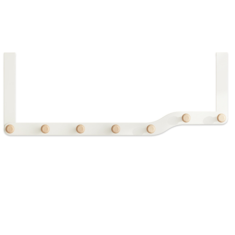 Gancho trasero de la puerta Estante de almacenamiento de bolsos de ropa sin perforar