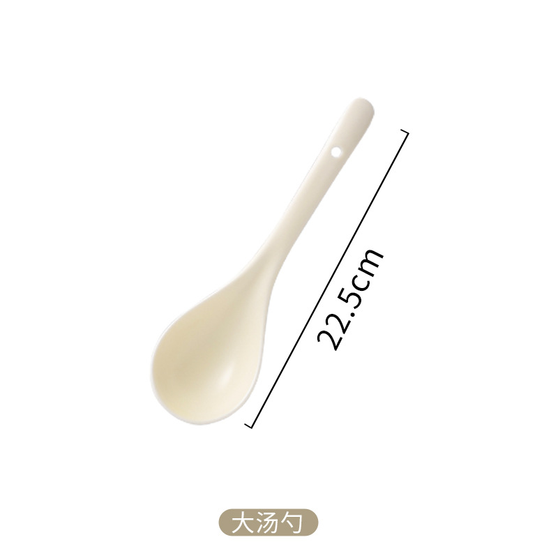 큰 숟가락-크림 화이트