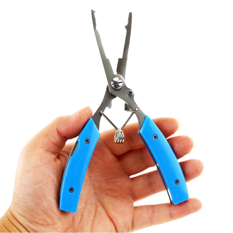 Wholesale with knife Road pliers stainless steel fish controller lock fishing pliers hook cutting line fishing tool pliers