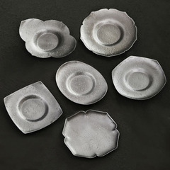 Chenyi pure tin coaster tea cup holder metal saucer creative tea mat non-slip mat teapot Chenggongfu tea ceremony accessories