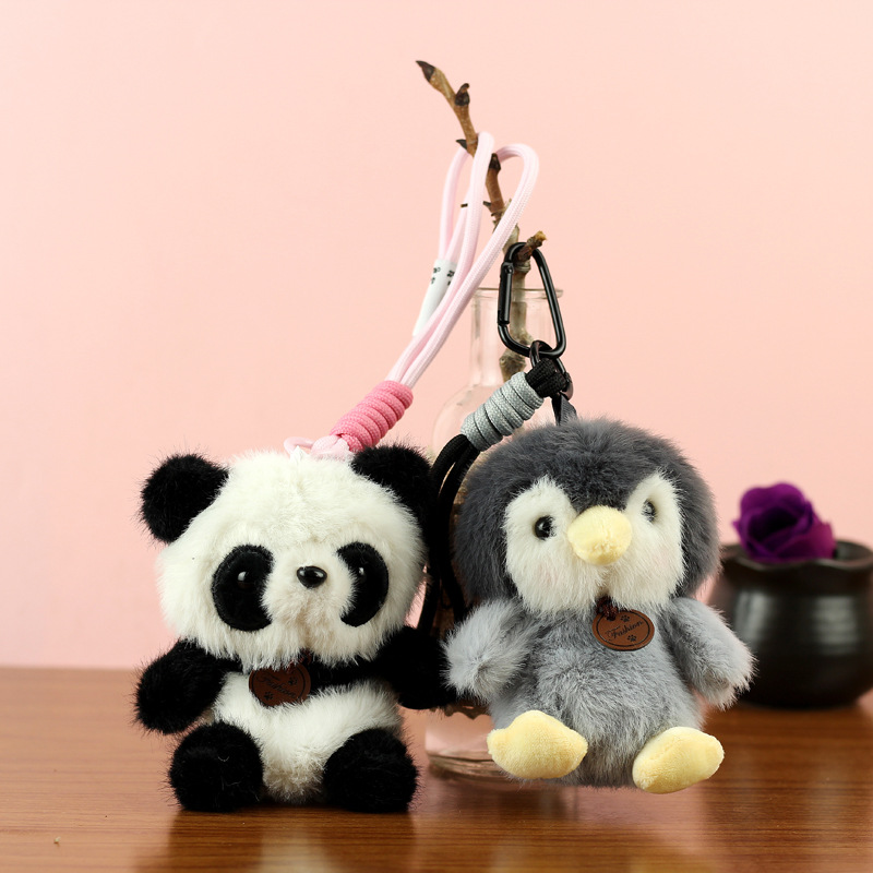 Nueva serie de muñecas de peluche panda muñecas de peluche colgante lindo muñeca de animales almohada muñeca de regalo