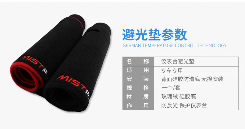 Suitable for 23-25 Models of Roewe Rx5, Center Console Sun Protection Mat, Dashboard Light-Proof Mat, Car Interior Front Sunshade Mat