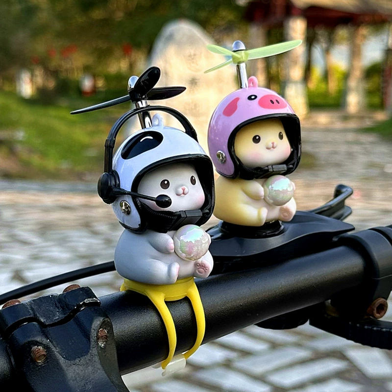 Милый волшебный котенок, маленькая желтая утка, зеркало заднего вида, автомобильное украшение, велосипед, электромобиль, мотоцикл, украшения, аксессуары