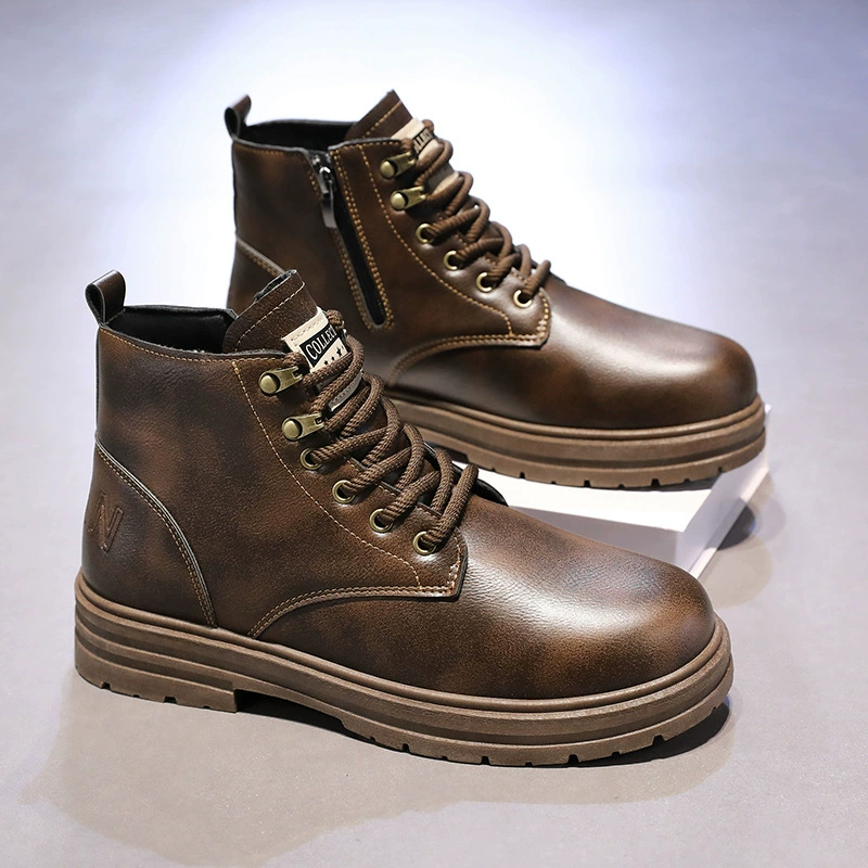 Martin сапоги новые осенние и зимние повседневные туфли тренды дикие ретро британские кожаные туфли