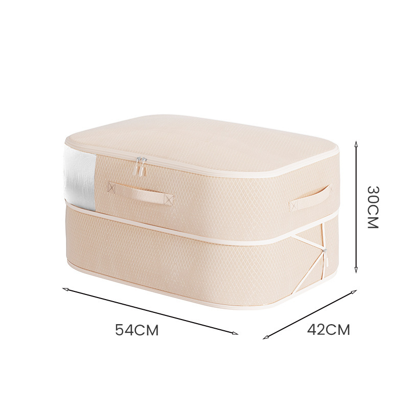 [다이아몬드 그리드] 비주얼 수납가방 [핑크] 54*42*30cm