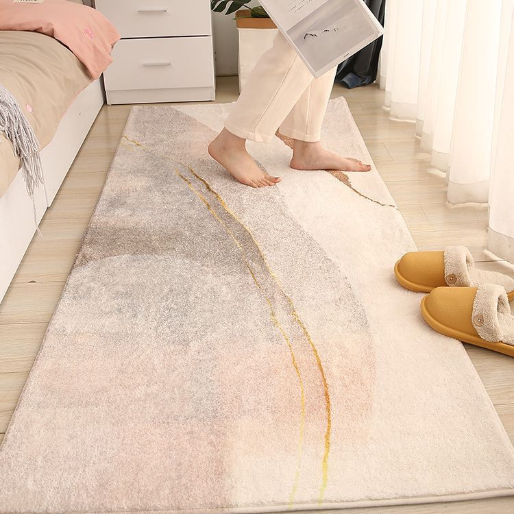 Alfombra de noche dormitorio simple estilo ins habitación de cama completa estera de piso de noche engrosada habitación de la muchacha alfombra de la ventana de la Bahía