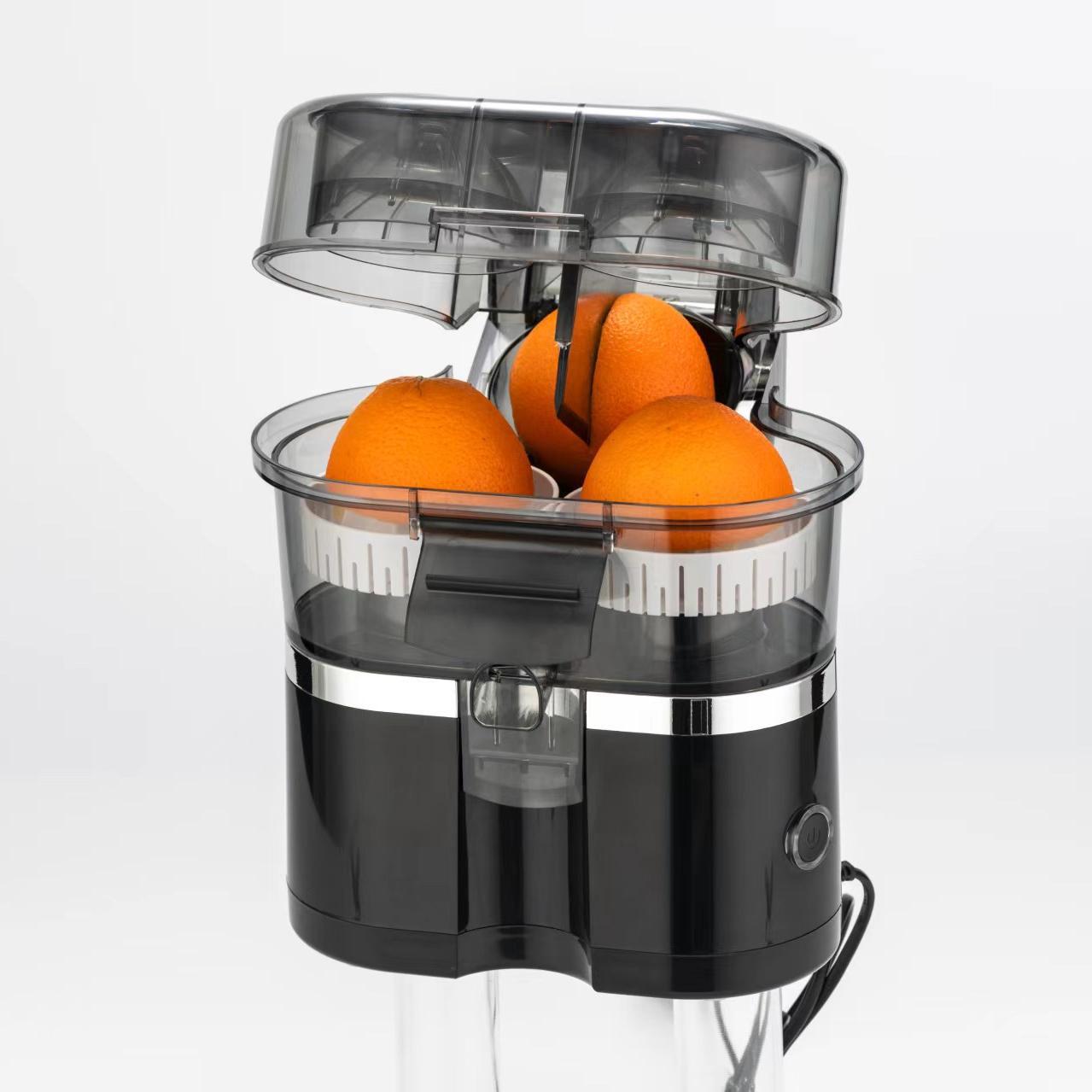 Máquina de extracción de jugo cruda de Europa, exprensa de jugo de corte eléctrico, exprensa de jugo de naranja integrada, separación de jugo, exprensa de jugo lenta de alta tasa de jugo
