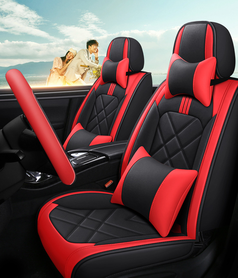 Cross-border foreign trade car seat cover four seasons seat cushion full surround seat cover Nappa leather car cushion manufacturers wholesale on behalf of the hair