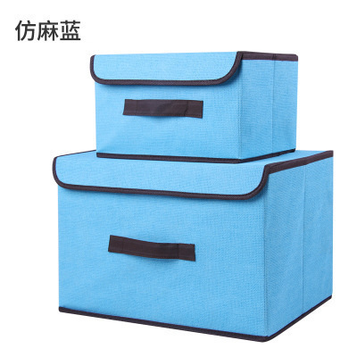Caja de almacenamiento de ropa plegable a prueba de polvo, caja de almacenamiento de juguetes, armario, caja de almacenamiento grande con cubierta