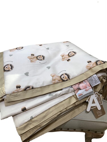 60-count long-staple cotton infant and children cartoon printed summer cool quilt machine washable soy fiber air conditioning thin quilt