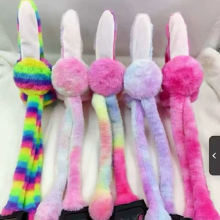 冬季新款会动的耳罩兔耳朵可爱耳罩女防寒保暖耳套防冻包护耳帽