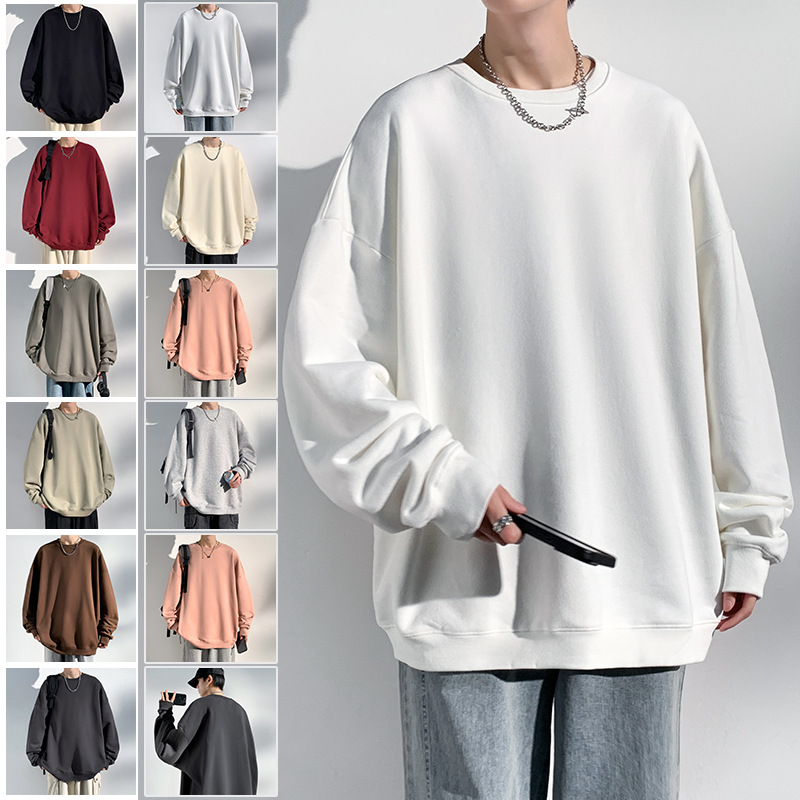 후드 가디건 스웨터 남자 가을과 겨울 2024 뉴 보이즈 350 헤비 커플 재킷 십대 탑 옷