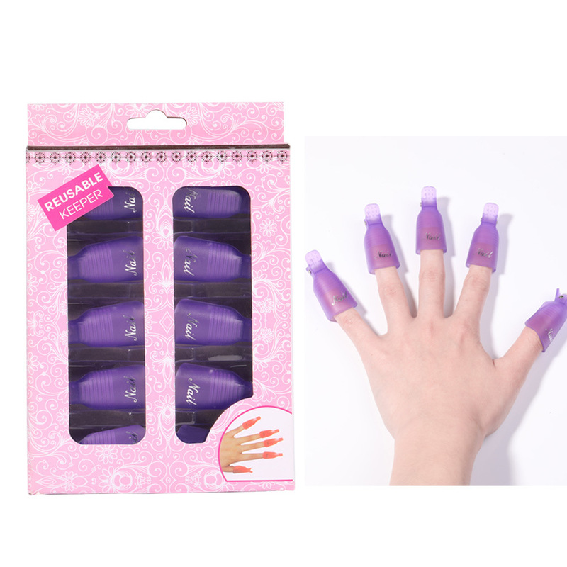 Nail polish remover special clip 10 PCs nail polish remover set nail polish remover finger gloves tool supplies wholesale Nail polish remover special clip 10 PCs nail polish remover set nail polish remover finger gloves tool supplies wholesale