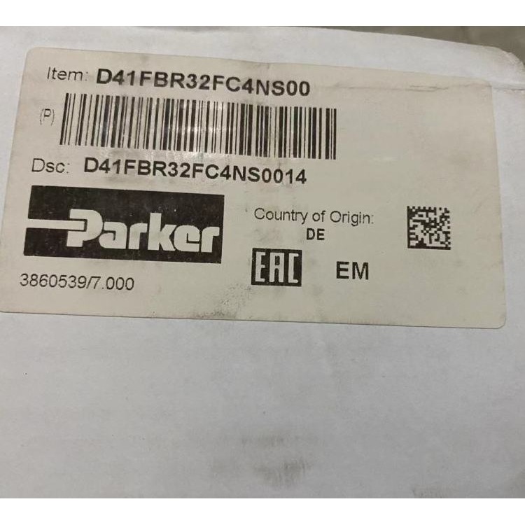 PARKER派克D31FBE01CC4NG00进口现货 先导式比例方向控制阀