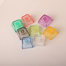 PC材质磨砂透明黑透正方形机械键盘键帽钥匙扣键帽文创diy配件