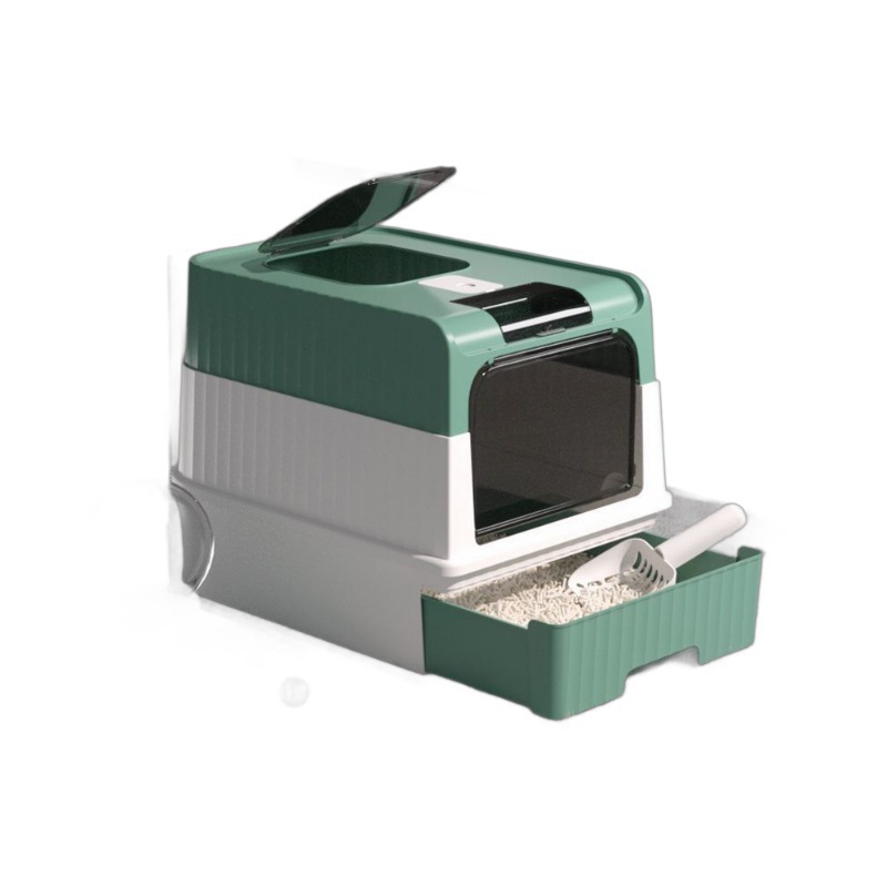 Cajón de arena para gatos esterilización antiodor para mascotas totalmente cerrado inodoro para gatos arena para gatos al por mayor