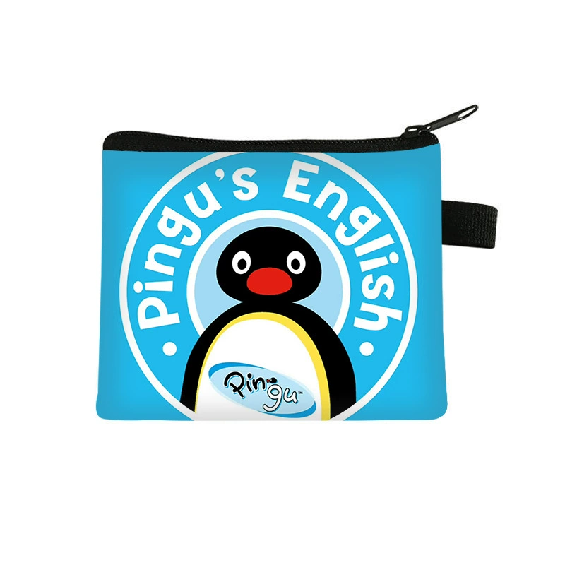 2025 маленький пингвин детский мини-кошелек для монет мультфильм милая сумка для карт простой наушники полиэстер кошелек через границу