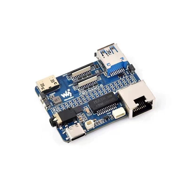 Плата расширения для вычислительного модуля Raspberry Pi CM5 тип B с разъемом для SD-карты, гигабитным Ethernet, аудио и интерфейсом USB 3.2