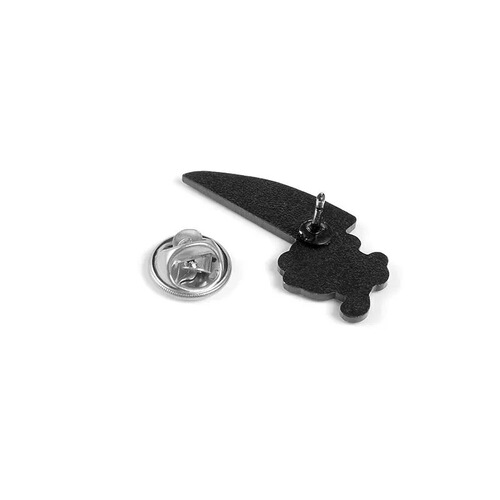 Cute Cartoon Knife Kitten Alloy Pin, Ins Trendy Cute Kitten Hugging Small Knife Badge, Fashion Accessory