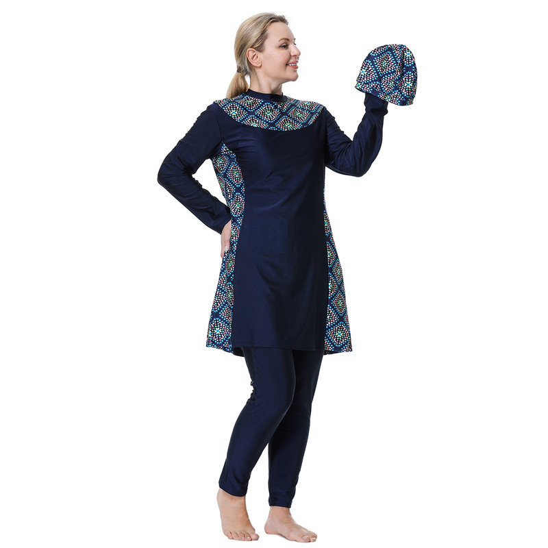 Factory Spot Super Loose Large Size Obese Style Women's Conservative Swimsuit Hot Spring Aliexpress Amazon